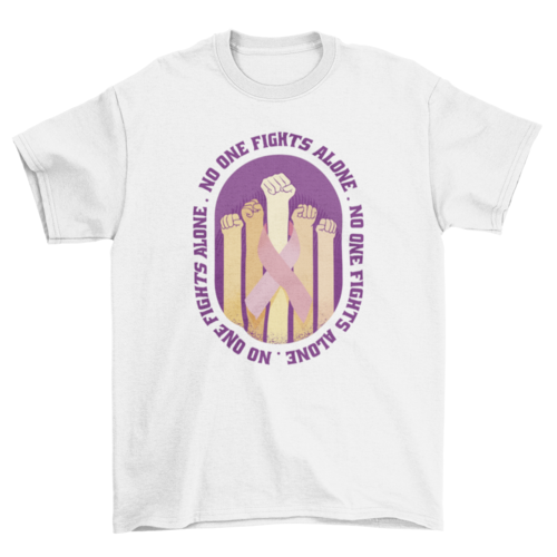 Breast cancer awareness fight t-shirt
