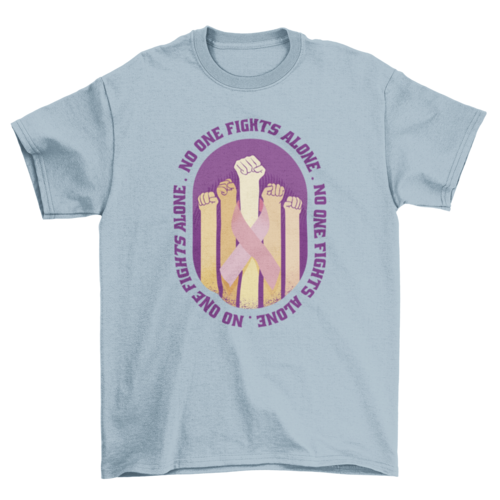 Breast cancer awareness fight t-shirt