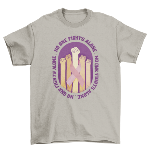 Breast cancer awareness fight t-shirt