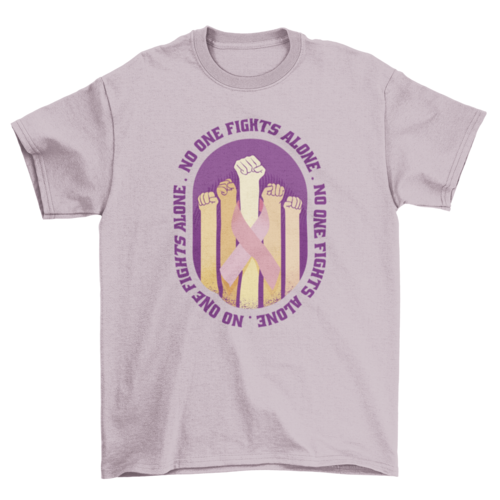 Breast cancer awareness fight t-shirt
