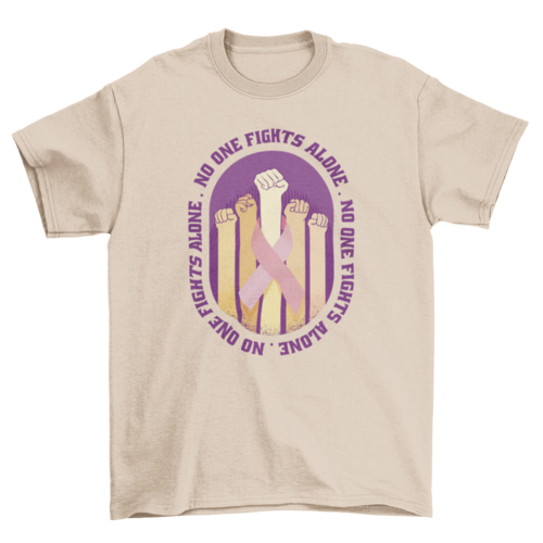 Breast cancer awareness fight t-shirt