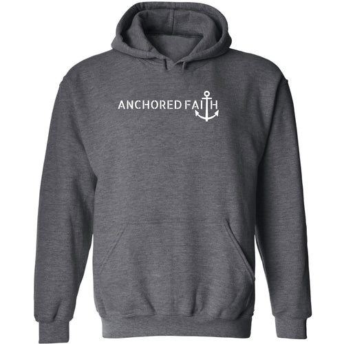Mens Graphic Hoodie Anchored Faith Print