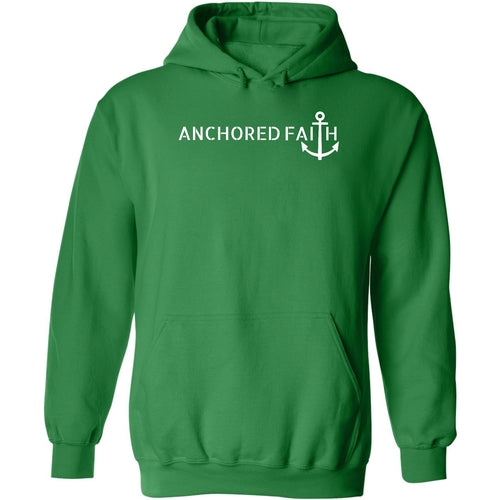 Mens Graphic Hoodie Anchored Faith Print