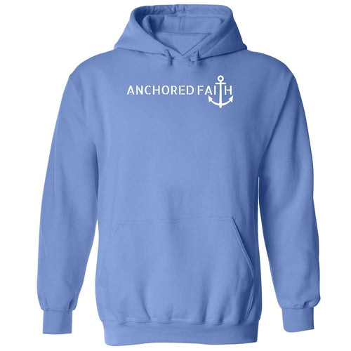 Mens Graphic Hoodie Anchored Faith Print