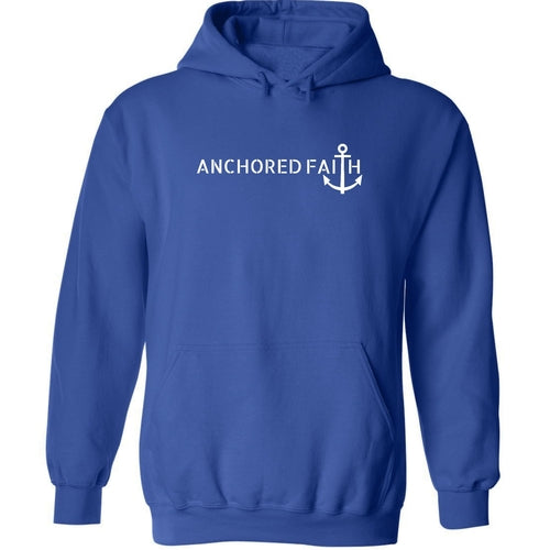Mens Graphic Hoodie Anchored Faith Print