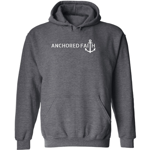 Mens Graphic Hoodie Anchored Faith Print