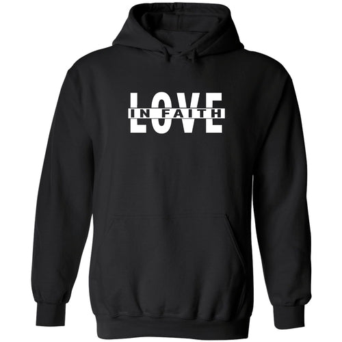 Mens Graphic Hoodie Love in Faith