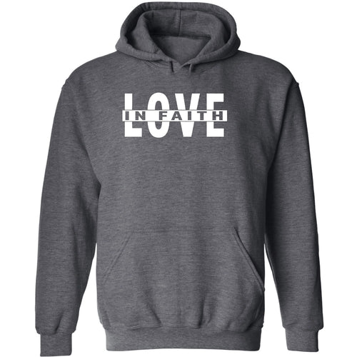 Mens Graphic Hoodie Love in Faith