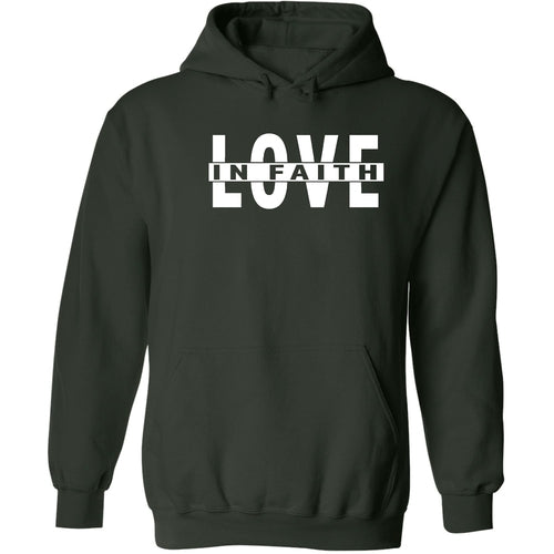 Mens Graphic Hoodie Love in Faith