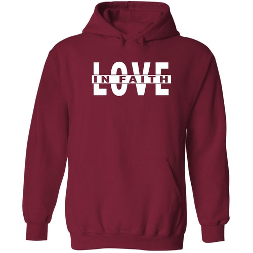 Mens Graphic Hoodie Love in Faith