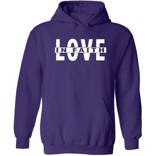 Mens Graphic Hoodie Love in Faith