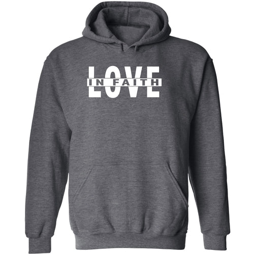 Mens Graphic Hoodie Love in Faith