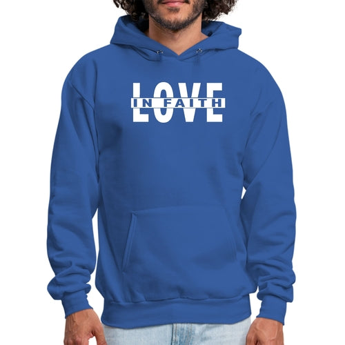 Mens Graphic Hoodie Love in Faith