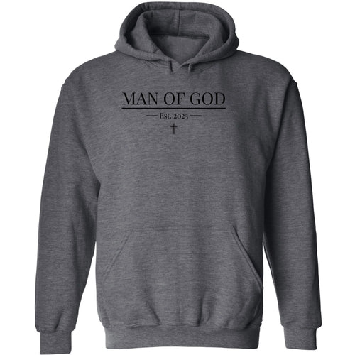 Mens Graphic Hoodie Say it Soul - Man of God Illustration - Black