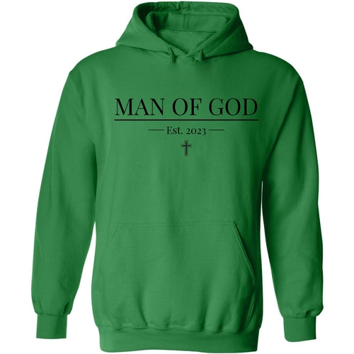 Mens Graphic Hoodie Say it Soul - Man of God Illustration - Black