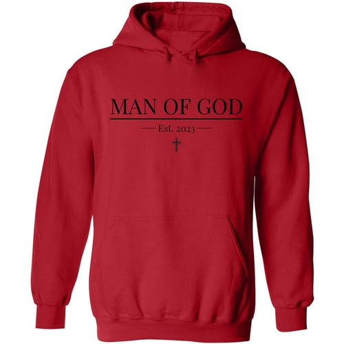 Mens Graphic Hoodie Say it Soul - Man of God Illustration - Black