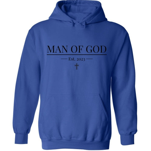 Mens Graphic Hoodie Say it Soul - Man of God Illustration - Black