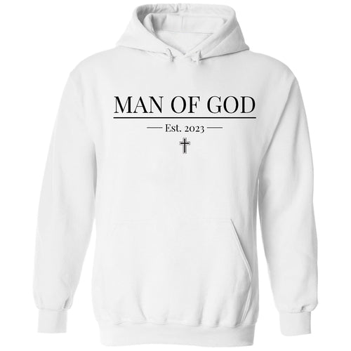 Mens Graphic Hoodie Say it Soul - Man of God Illustration - Black
