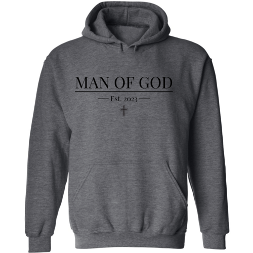 Mens Graphic Hoodie Say it Soul - Man of God Illustration - Black