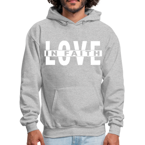 Mens Graphic Hoodie Love in Faith