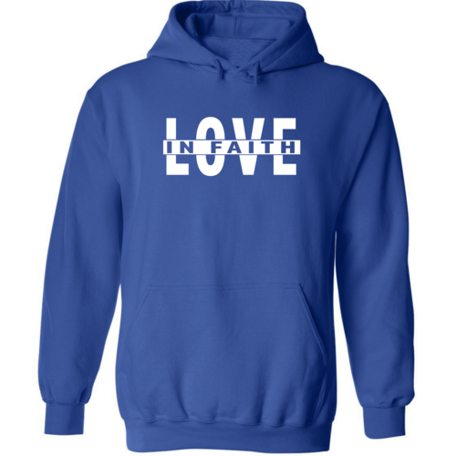 Mens Graphic Hoodie Love in Faith