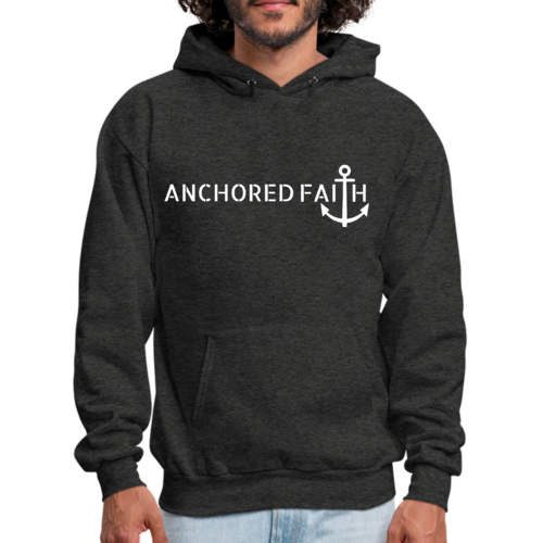 Mens Graphic Hoodie Anchored Faith Print