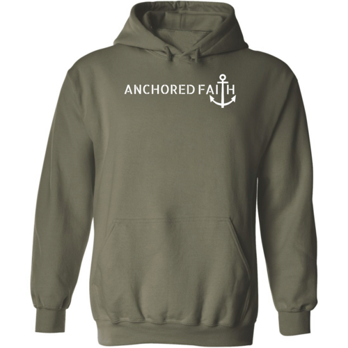Mens Graphic Hoodie Anchored Faith Print