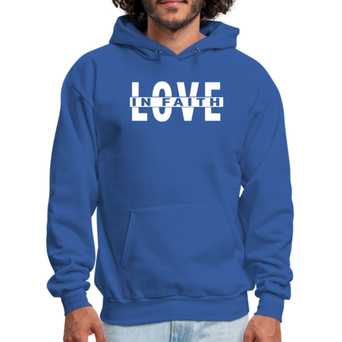 Mens Graphic Hoodie Love in Faith