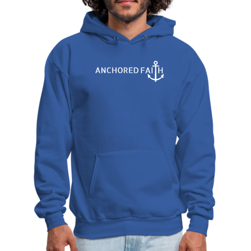 Mens Graphic Hoodie Anchored Faith Print