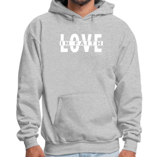 Mens Graphic Hoodie Love in Faith