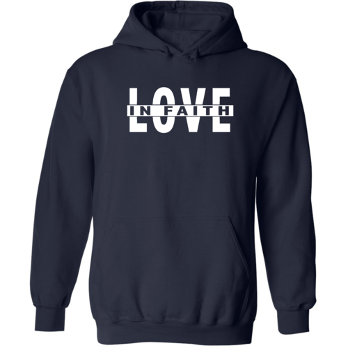 Mens Graphic Hoodie Love in Faith