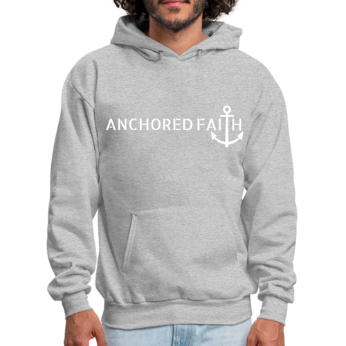 Mens Graphic Hoodie Anchored Faith Print