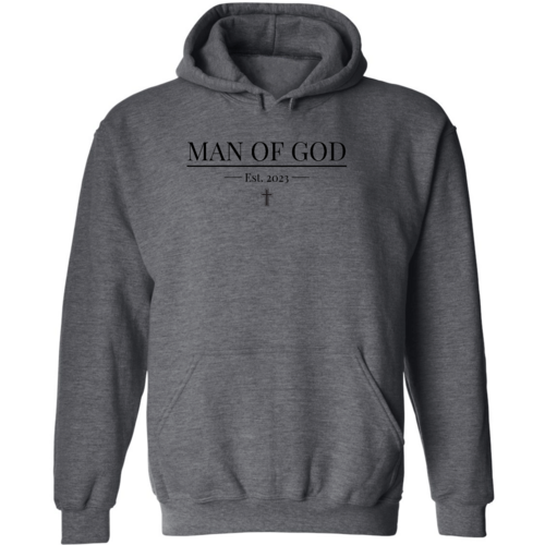 Mens Graphic Hoodie Say it Soul - Man of God Illustration - Black
