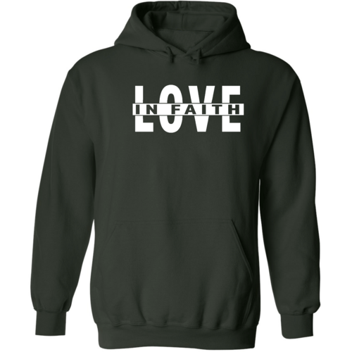 Mens Graphic Hoodie Love in Faith