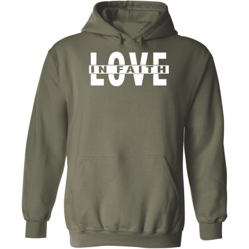 Mens Graphic Hoodie Love in Faith