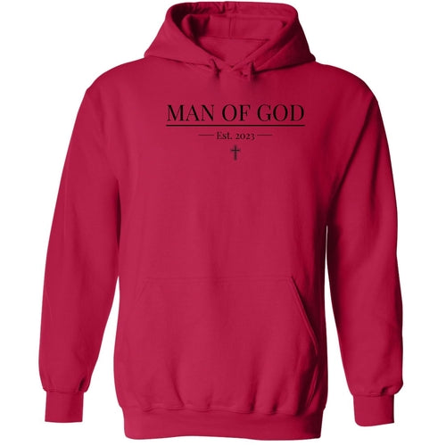 Mens Graphic Hoodie Say it Soul - Man of God Illustration - Black