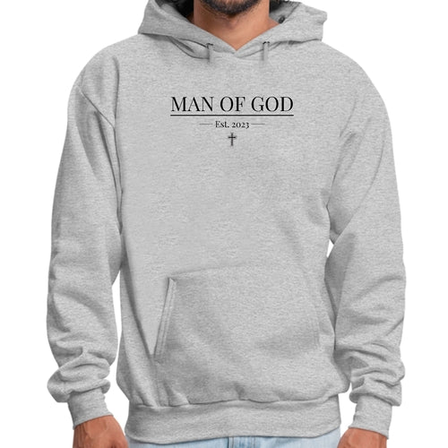 Mens Graphic Hoodie Say it Soul - Man of God Illustration - Black